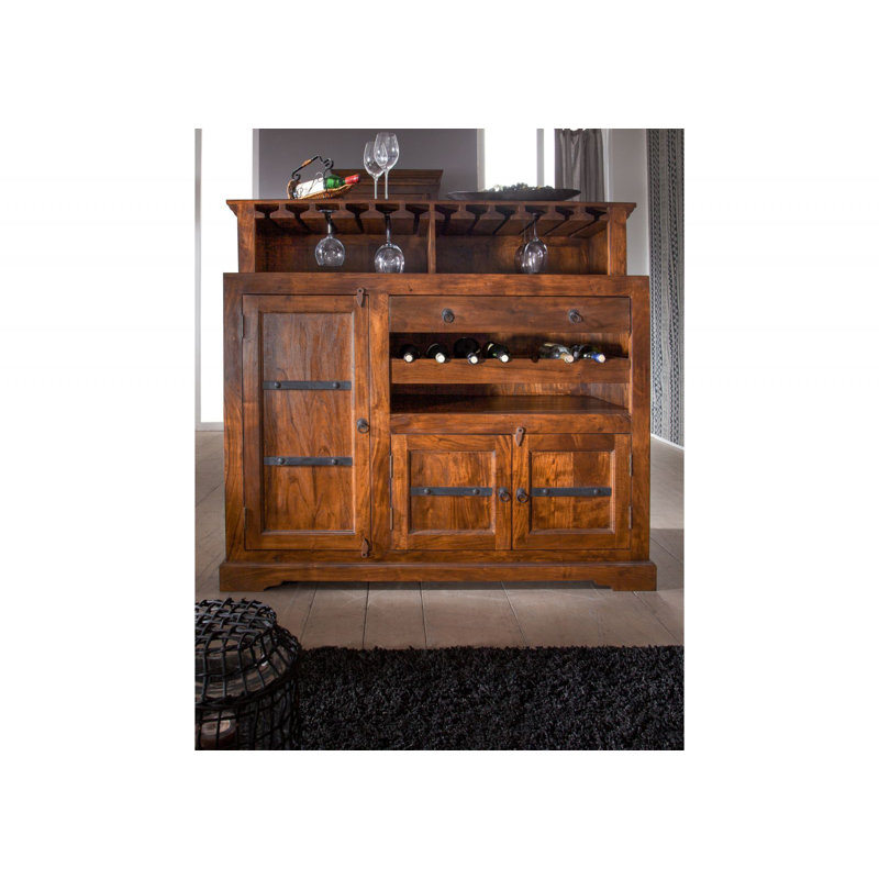 Oxford 140cm Solid Wood Wine Bar