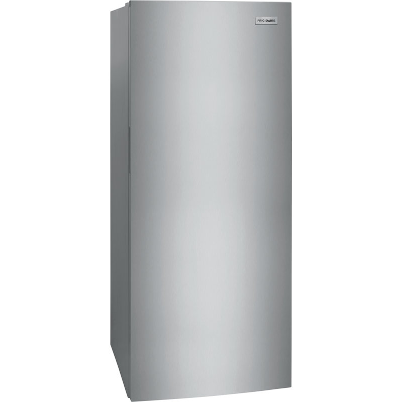 Frigidaire 16 pieds cubes cu. Congélateur vertical sans givre avec contrôle de température réglable, Acier brossé