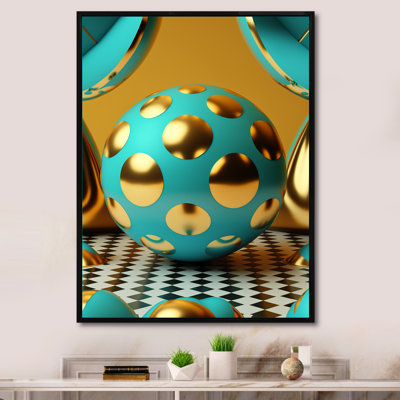 Golden Spheres Infinity IV - reproduction sur toile