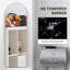 HOMCOM Arched Full Length Mirror Wall Mounted Leaning 50 x 150cm Black