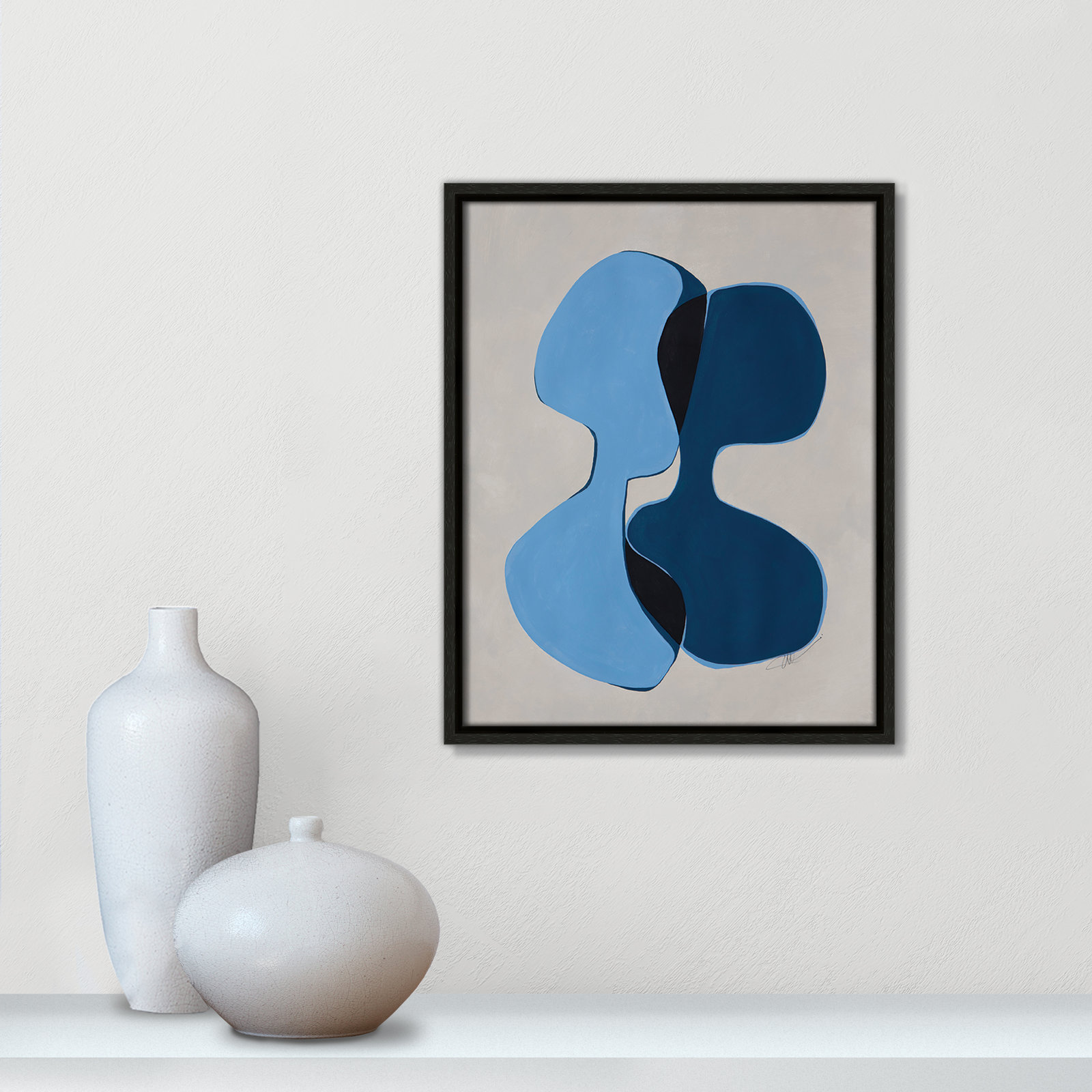 In Unity Collection "In Unity I" Print, Espresso Framed, 15.5" H x 12.5" W x 2" D