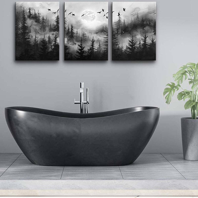 3 Piece Wrapped Canvas Print, 40" H x 30" W