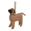 Hand Knit Alpaca Christmas Ornament Bullmastiff Dog Hanging figurine