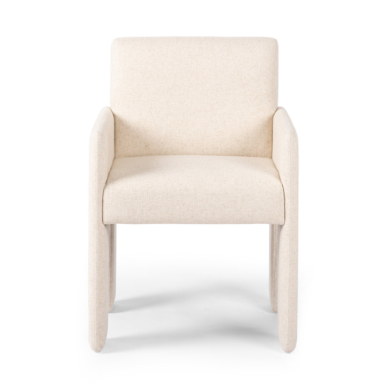 AMUR DINING ARMCHAIR-OSTEND NATURAL, Linen Antwerp Natural