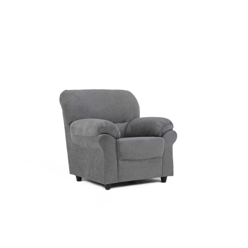Helgrid Upholstered Armchair with Footstool