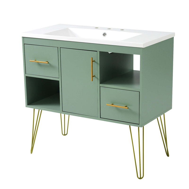 Ensemble de meuble-lavabo 36 po avec lavabo en résine 36 po