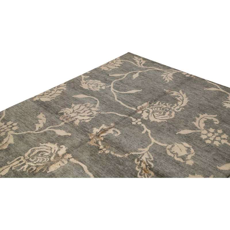 Wool Floral Area Rug