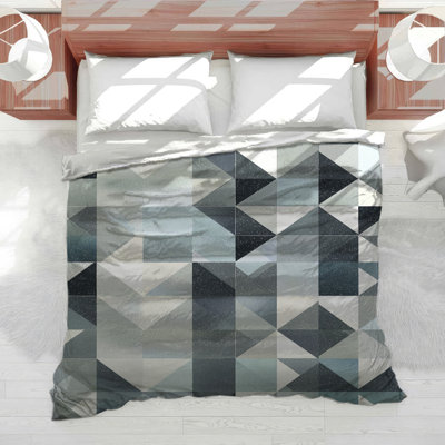Abstract Geometric Bedding Abstract Comforter Modern