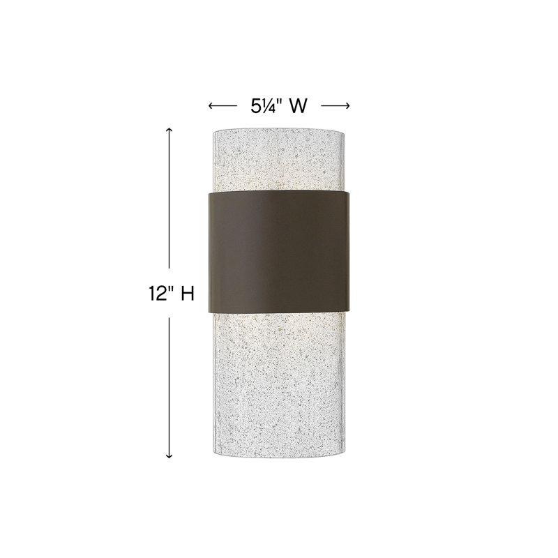 Horizon Outdoor Flush Mount, Buckeye Bronze, 17" H x 5.25" W