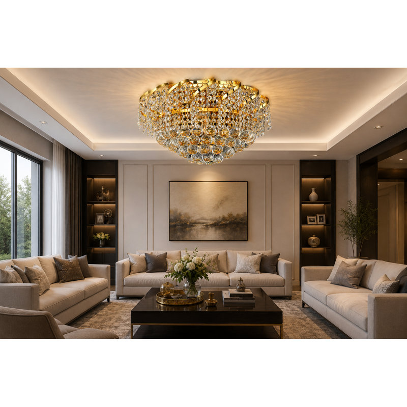 Zofia 9 - Light Dimmable Empire Chandelier, Gold
