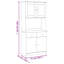 Alizea 77cm Solid Wood Sideboard-631800603