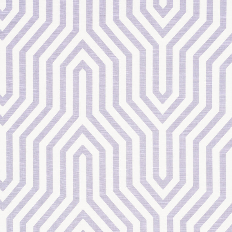 Tissu imprimé Schumacher x Mary McDonald Vanderbilt, Lavande