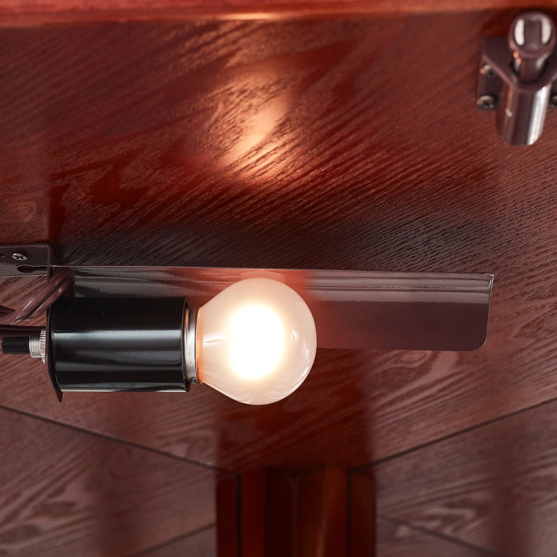 Armoire vitrée à dossier en miroir à 6 tablettes avec tablettes réglables, Cerisier