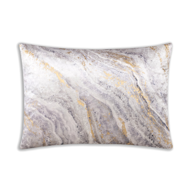 Abstract Feather Reversible Throw Pillow