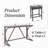 4-Piece Solid Wood Bar Table Set with USB Charging-779246504-779246508