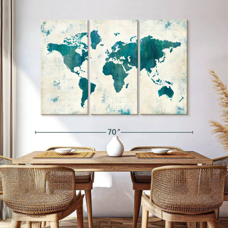 Aliaz Discover The World, 42" H x 65" W