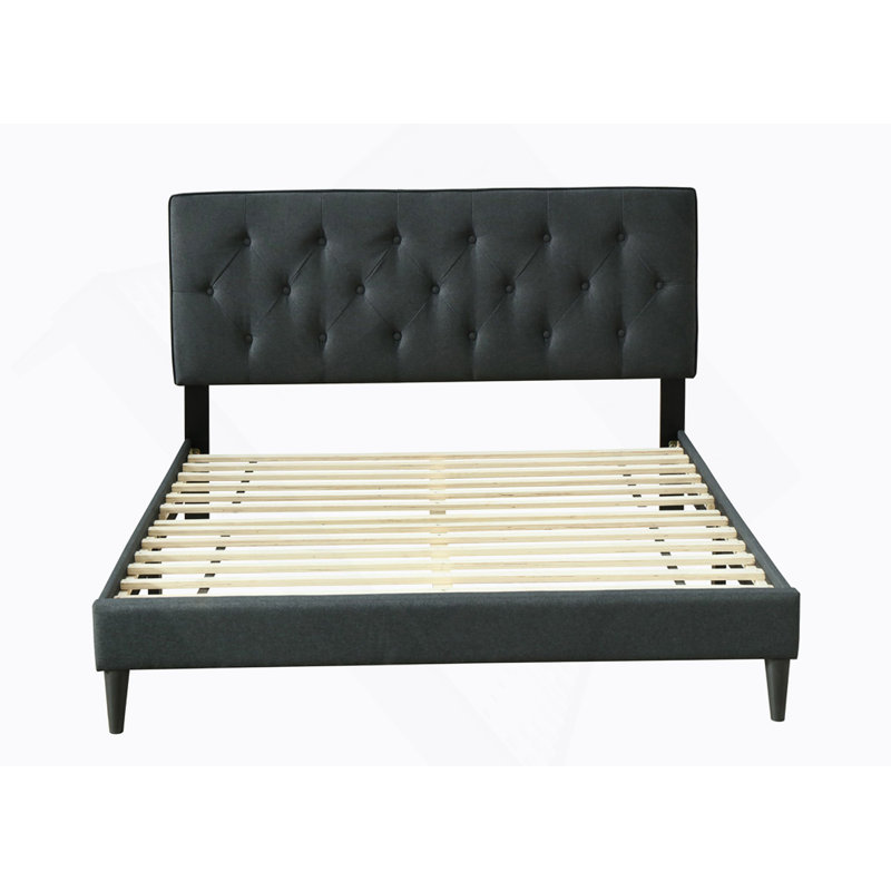 Full Sized Tufted Bed in a Box w/ USB, Full