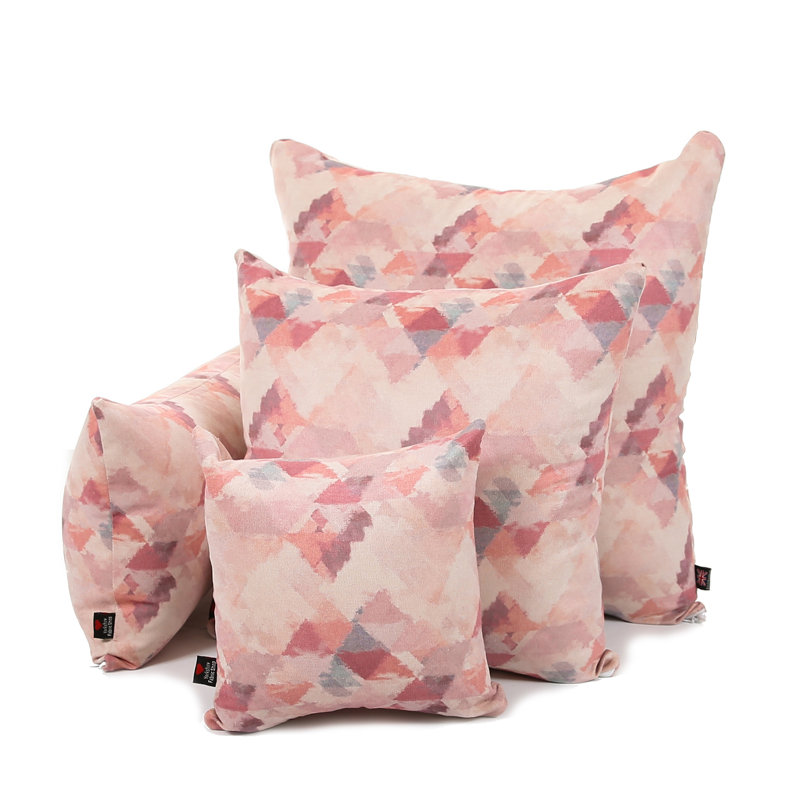 Alva Square Cushion, 43 x 43cm, Pink