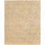 Tapis zone de laine 9 pi x 9 pi 9 po noué la le plus ushak de couleur beige à la main one-of-kind Vada