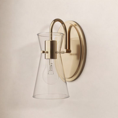 Single Transparent Dimmable Bath Sconce