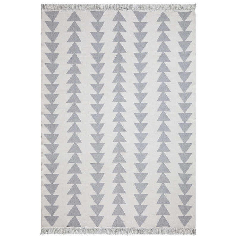 Priebe Cotton Argyle Indoor Rug, Rectangle 5'3" x 7'7"