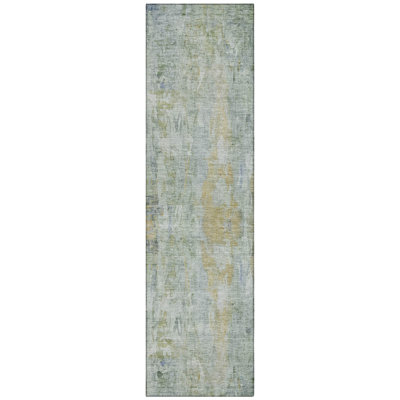 Machine Washable Indoor/Outdoor Chantille ACN2310 Abstract Rug