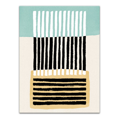 " Black Stripes Abstract "