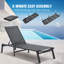 Chaise longue d'extérieur réglable à 5 positions 2 pièces avec structure robuste résistante à la rouille et tissu respirant et confortable-774223031