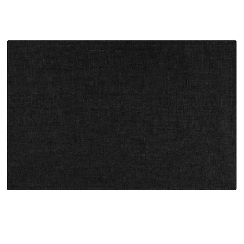 Napperon simple 18 po, Noir