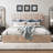 Silvester Modern Upholstered Platform Storage Bed with Wooden Slats, no box spring needed-104901177-86592362