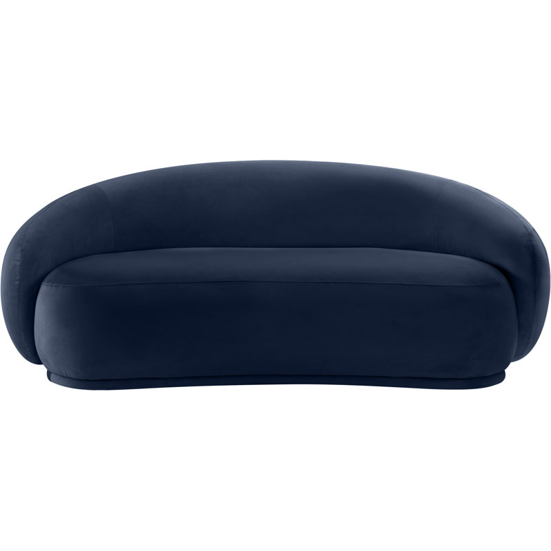 Emery Velvet Loveseat, Navy Velvet