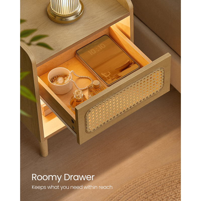 Cadell Nightstand, Oak Beige