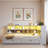 Modern Daybed With 2 Storage Drawers, Storage Cabinets, Led Light And Usb Ports-2010142118