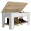 Table de rangement, une tablette de table extensible, quatre pieds, tablette inférieure-84377358