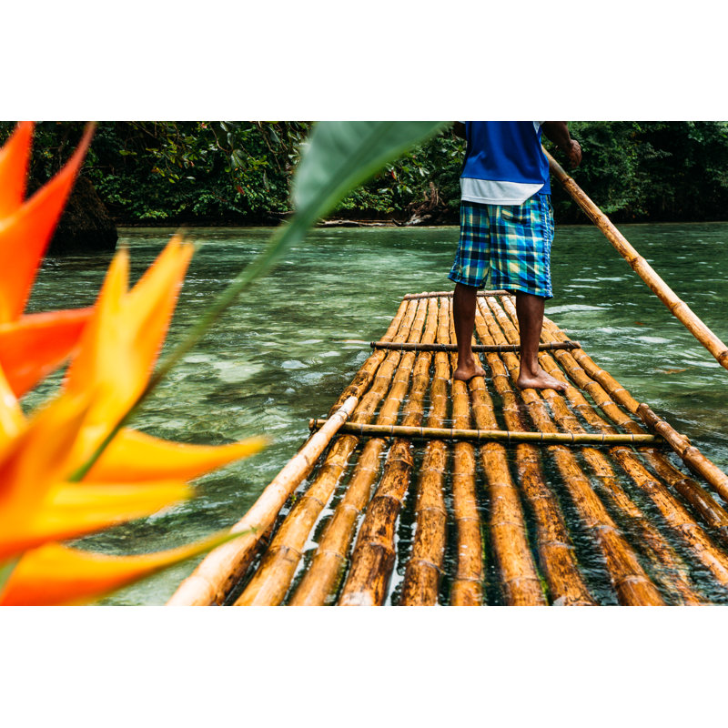 Blue Lagoon, Jamaica by Npdesignde - Wrapped Canvas Print, 61cm H x 91cm W