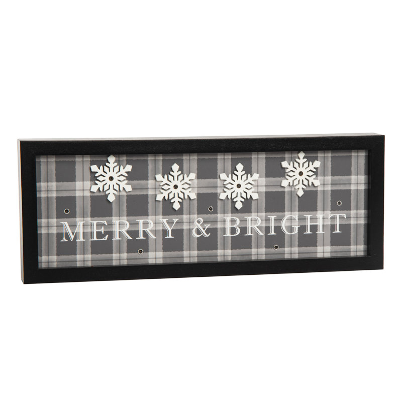 Décoration de Noël en bois 15,75 po