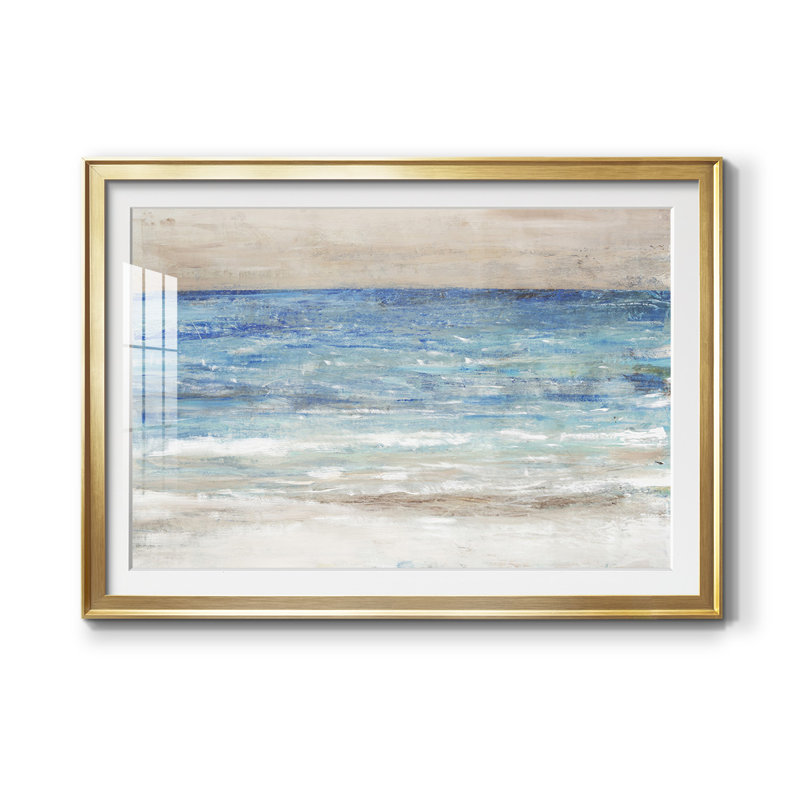 Choppy Water II - reproduction de cadre photo, Or, L 30,5 po x H 22,5 po