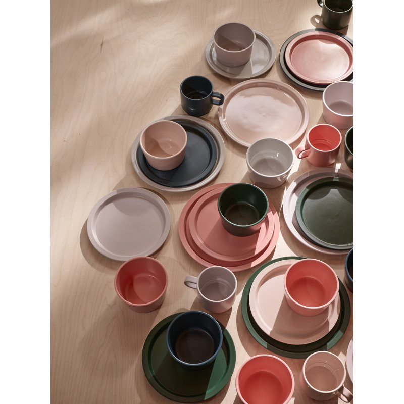 Stoneware Dinner Plate, Gloss Pale Gray