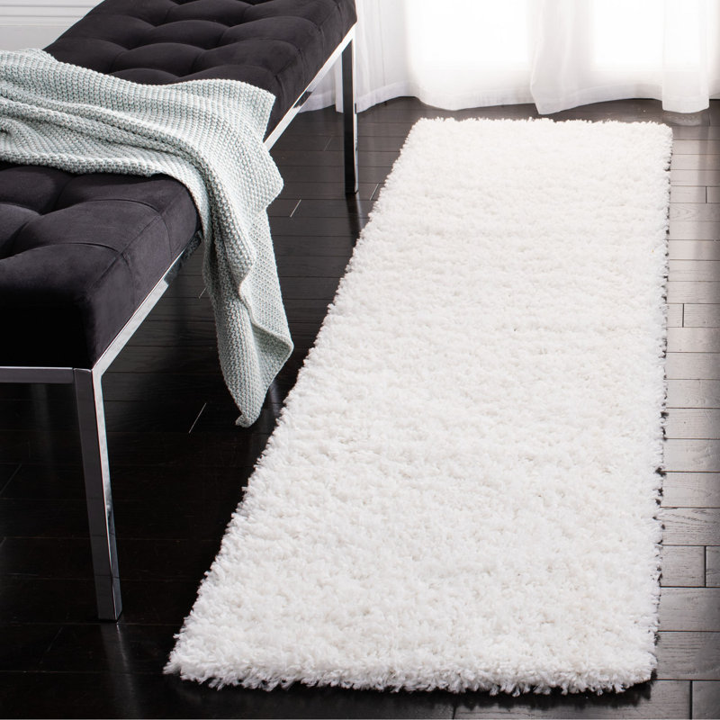 Tapis à poils longs August, Tapis de couloir de 2 pi x 7 pi