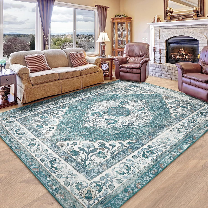 Oldrich Floral Indoor Rug, Rectangle 5' x 8'