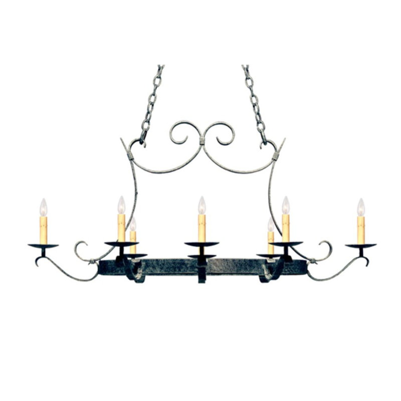 Laramie Metal Handcrafted Oval Hanging Pot Rack