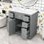 Meuble-lavabo autoportant moderne avec rangement réglable-2038442816