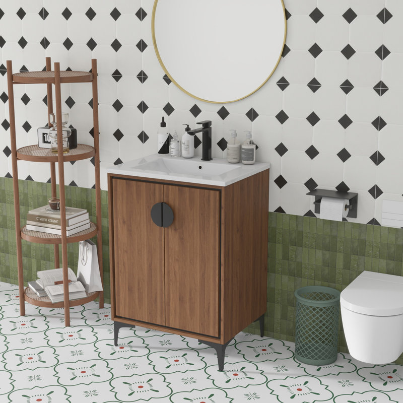 Meuble-lavabo de salle de bain 24 po avec lavabo