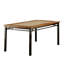 6 sièges de table de salle à manger en orme naturel et bronze Gavriel