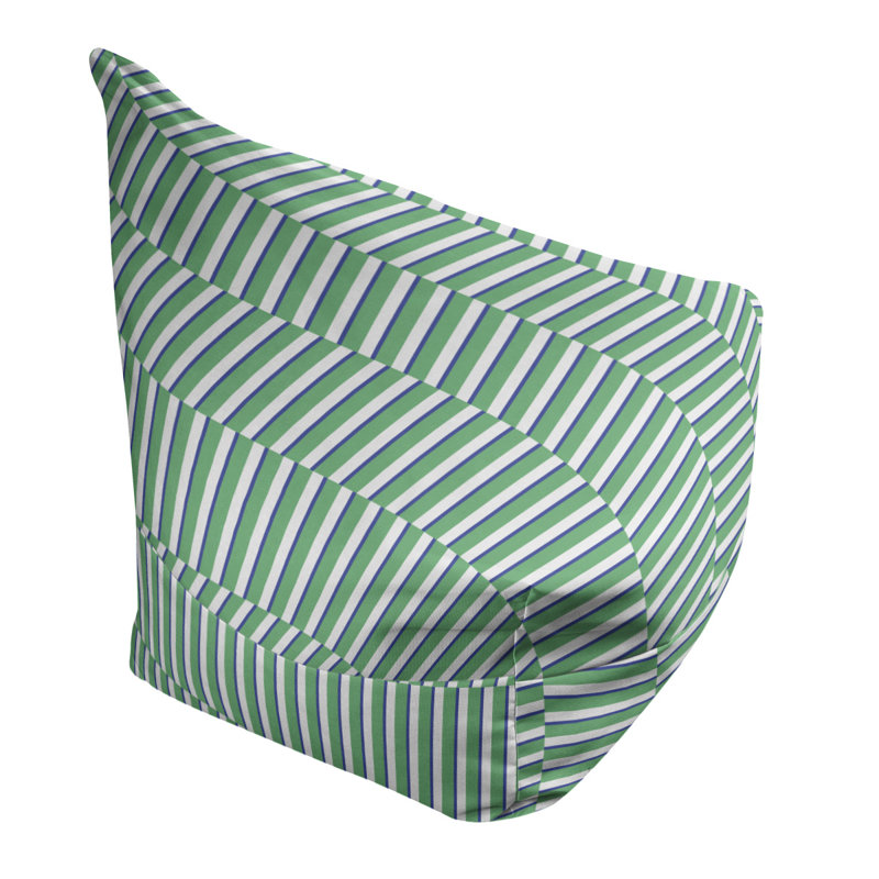 Sac de pois, H 27 po x l 30 po x P 25 po, Vert / bleu marine, Pas de bourre