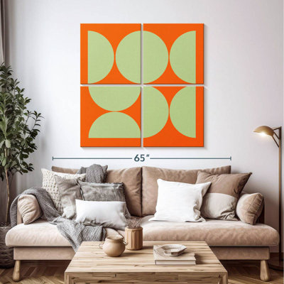 Mid-Century Half Circles Collage I