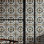 Carreau en céramique à motif de plancher 5 po x 5 po Casablanca