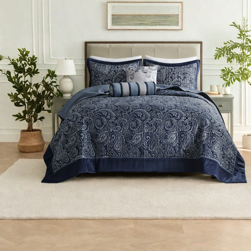 Luxueux ensembles de literie 5 pièces en jacquard de coton pour la maison