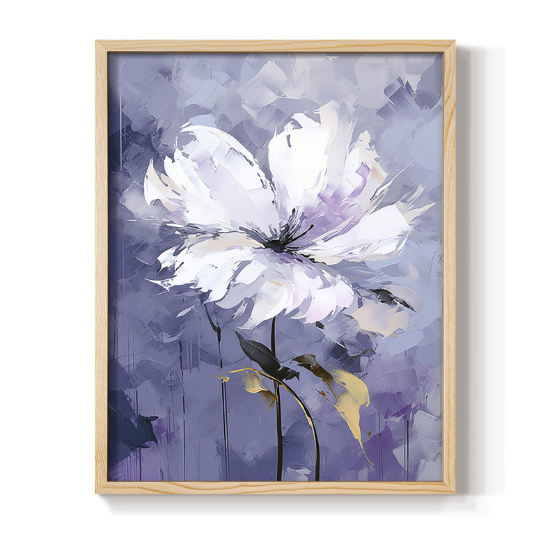 Reproduction encadrée FLORAL Series CDxxxii - bois massif, H 11 po x l 9 po