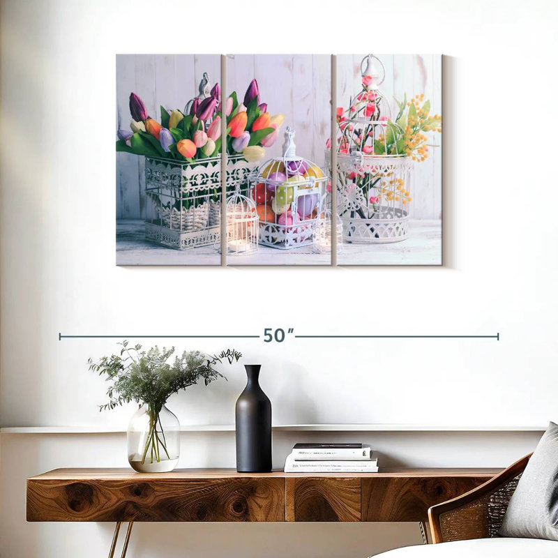Décoration de Pâques, H 24 po x l 38 po